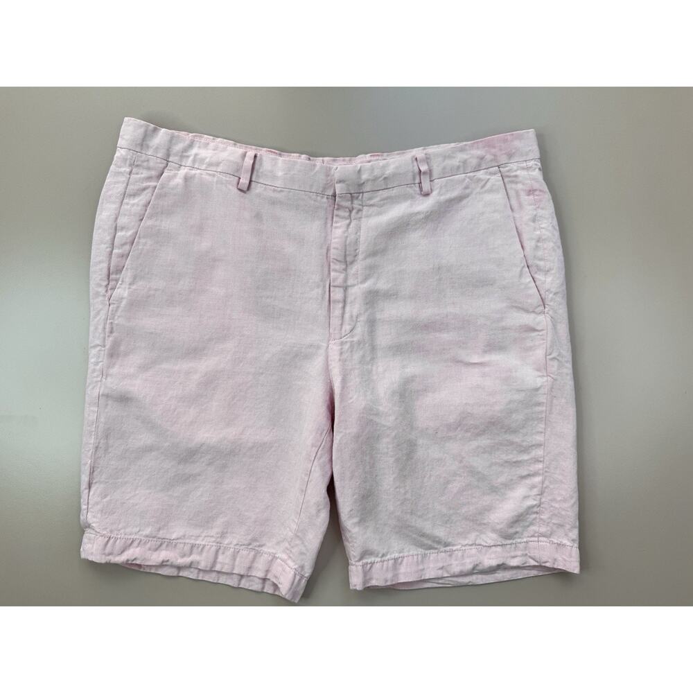 Baird McNutt Murano Linen Shorts Mens Size 38‎ Light Pink Beach College Preppy